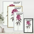 thumbnail image 4 of Designart 'Ancient Pink Rose Flower' Traditional Framed Canvas Wall Art Print, 4 of 5