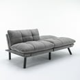 thumbnail image 4 of Noble House 70.8" Convertible Folding Twin Size Sofa Bed, Modern Couch with Adjustable Arm & Backrest, Light Gray, 4 of 6