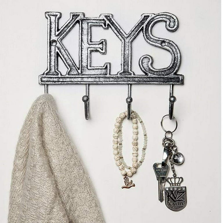 Comfify key holder keys wall mounted key best sale hook rustic western cast iron key hanger