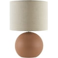 thumbnail image 4 of Livabliss Elio Modern Accent Table Lamp, 10-inch, Brick with Beige Shade, 4 of 5