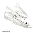 thumbnail image 2 of 1Pc Wedding Dress Ribbon Lace Flower Bridal Belt Cloth Wedding Belt Sash (White), 2 of 9