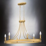 Luxury Transitional Chandelier, Light Gold, UQL4471