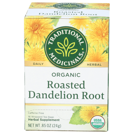 Pack of 2 - Traditional Medicinals Organic Roasted Dandelion Root Tea 16 ct