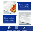 thumbnail image 5 of MT Products Disposable Clear Plastic Loaf Container with Hinged Lid - Pack of 500, 5 of 7