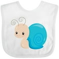 thumbnail image 3 of Inktastic Adorable Blue Snail Boys or Girls Baby Bib, 3 of 4