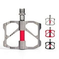 thumbnail image 1 of Maoww 2 pcs Pédales de Vélo en Alliage d'Aluminium Non-pour Pédales de Vélo de Glissement Plate-Forme en Alliage Plat Pédales Rouges, 1 of 6
