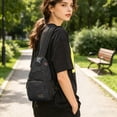 thumbnail image 7 of LEFXSMR Sling Bag for Women & Man, Portable Multi Pocket Storage Bags with Adjustable Strap, Crossbody Bags for Women Men Outdoor Sport, Black, 7 of 7