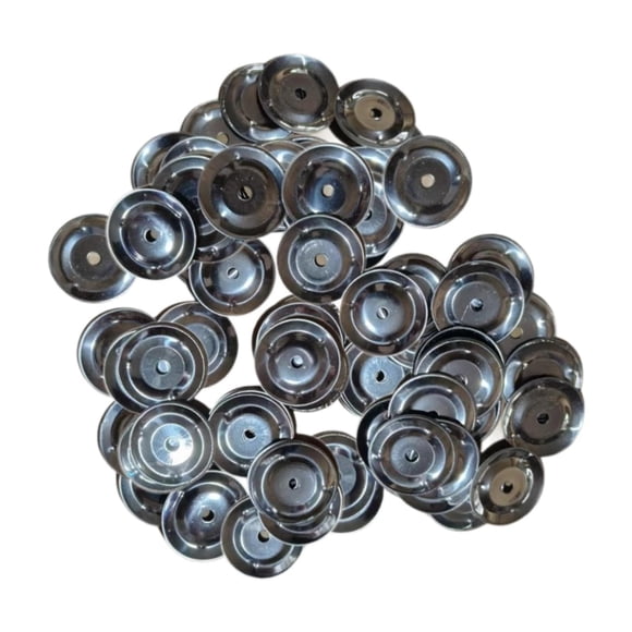 100 platillos de 1,46 pulgadas, panderetas Ching, cascabeles metálicos negros montables, accesorios para batería Hi-Hat para eventos de adultos y