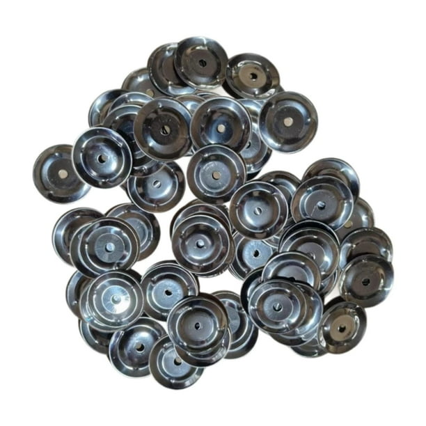 100 platillos de 1,46" para batería Hi-Hat, accesorios para montaje, sonajas metálicas para adultos y niños, presentaciones musicales, fiestas y