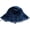 Dark Blue, variant on CoCopeaunts Frayed Bucket Hats for Women Fashion Solid Color Old Denim Fisherman Hat Men Summer Outdoor Leisure Sun Protection