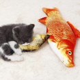 thumbnail image 4 of 1 juguete para gato, peluche suave en 3D, pez, hierba gatera, almohada, muñeco de peluche, pez de simulación para gato, juguetes interactivos para jugar, 40 cm, Carpe, 4 of 5
