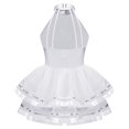 thumbnail image 3 of Aiihoo Kids Girls Dance Dress Sleeveless Sequins Dance Dress Ballet Tutu Jazz Latin Ballerina Dancewear White 4, 3 of 7