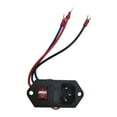 thumbnail image 3 of 10A 250V Rocker Switch Power Socket, Fuse Switch Inlet Module Plug, 3 Pin with 3Pcs Wiring, Male Power Socket with Switch, Stable Performance, 3 of 8