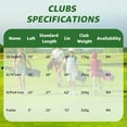 thumbnail image 3 of XDriveMax 5 Pieces Kids Golf Club Set, Junior Golf Club Set Ages 4-8 Includes Stand Bag, 5# Hybrid, 6/7#, 9/P# Irons and Putter Right Hand for Boys Girls, 3 of 7