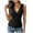 *Black, variant on VBVC Women's Wrap V-Neck Tank Tops , Ladies' Button Detail Sleeveless Shirts , Slim Fit Casual Camis For Women,Black,S-2XL