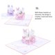 thumbnail image 5 of Matsuzay Tarjeta de felicitación del día de San Valentín Flying Flower Basket Bendición Pop Up Card Escultura de papel 3D Regalo creativo Kits de decoración para fiestas Rosado Matsuzay HA027145-01, 5 of 6
