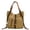 Khaki, variant on Ismart Women's Canvas Tote Backpack, 3-in-1 Convertible Shoulder Bag, Casual Daypack for School, Travel & Daily Use, Gray