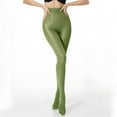 thumbnail image 3 of gbyLJF Women's Tights Solid Color Footed Pantyhose Tights High Waist Tights for Women, 3 of 7