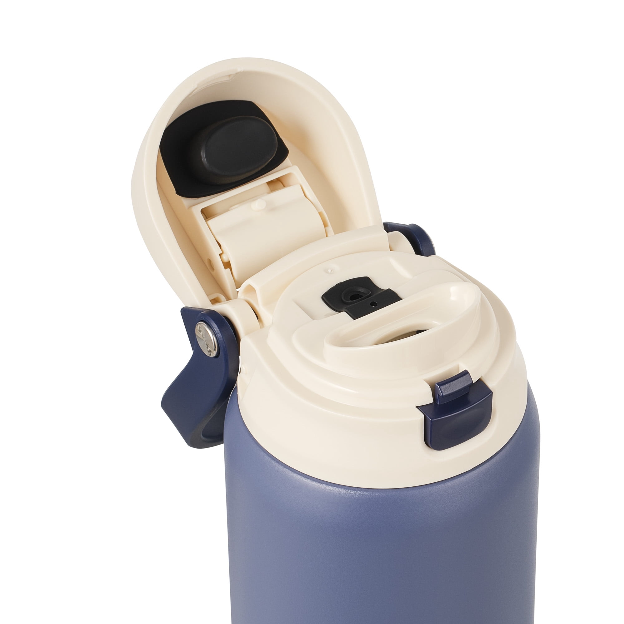 TAL 32oz Stainless Steel 2-in-1 Water Bottle with Straw and Chug Lid, Navy