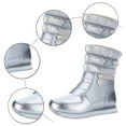 thumbnail image 5 of Siilsaa Women'S Winter Boots Women's Winter Lace Up Snow Boot Silver,8, 5 of 5