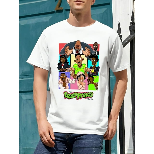 Nuevas camisetas impresionantes de El Príncipe de Bel-Air, de algodón, ropa de marca para hombre, para adultos, hombres, mujeres, adolescentes, jóvenes y para el tiempo libre.