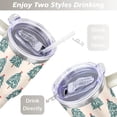 thumbnail image 5 of Christmas 40 OZ Tumbler with Handle Insulated Leakproof Tumbler Cup Minimalist Christmas Tree Tumbler for Spring Summer Tumbler for School Camping, 5 of 6