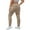 Khaki, variant on Women's Straight Leg Yoga Pants Cotton Blend Casual Lounge Active Pants Black XL