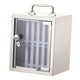 thumbnail image 3 of Organizador de almacenamiento para teléfono con asa y caja de almacenamiento de acero inoxidable con cerradura. 12 ranuras, 3 of 9