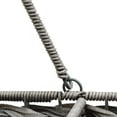 thumbnail image 5 of 14.5 in Plastic Wicker Storage Stair Basket with Handle (Grey), 5 of 6
