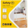 Safety 1st Easy Install Auto Close Walk Through Gate, White