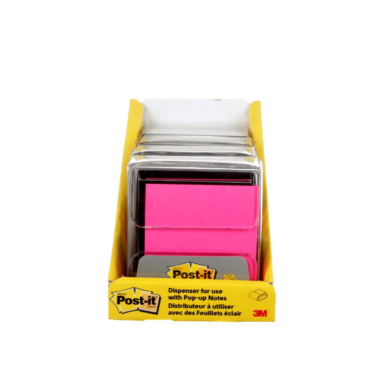 Post-it® Super Sticky Pop-up Note Dispenser WD-330-BK-C-RP4, Black, 1/Pack