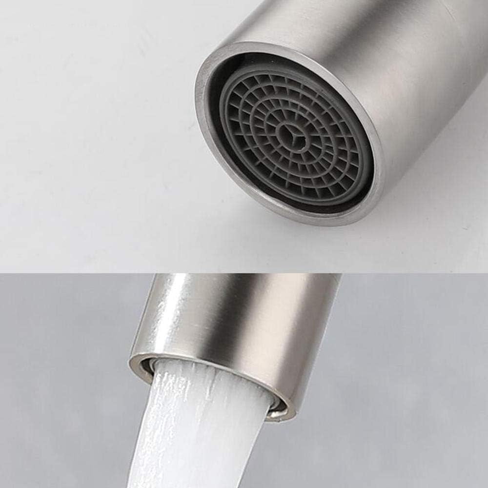 Bathroom Sink Faucet 3 Hole Stainless Steel Brushed Hot and Cold Double Handle Split Type Bathroom Faucets