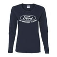 thumbnail image 2 of Wild Bobby, Ford Motors an American Classic, Cars and Trucks, Women Graphic Long Sleeve Tee, Navy, Medium, 2 of 4