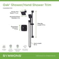 thumbnail image 5 of Symmons S5698MB15TRM Oak Shower Only Trim Package - Black, 5 of 7