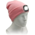 thumbnail image 3 of Viworld Knitted Beanie Hat With 4 LED Flashlight Winter Hat USB Rechargeable Headlamp Cap for Hunting Camping Unisex (Pink), 3 of 9