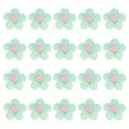 thumbnail image 1 of Uxcell 20-Pack Parches de Flores para Coser, Flores de Ganchillo Hechas a Mano de 1.6 Pulgadas para Ropa DIY [Verde Claro y Rosa], 1 of 1