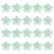 thumbnail image 1 of Uxcell 20-Pack Parches de Flores para Coser, Flores de Ganchillo Hechas a Mano de 1.6 Pulgadas para Ropa DIY [Verde Claro y Rosa], 1 of 1