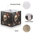 thumbnail image 3 of Cabinet Storage Basket 11.02x11.02x11.02 Inches Storage Box Foldable, Storable and Easy to Assemble ，Open Home Storage Bins ，Closet Storage Bins Baroque Skeleton, 3 of 8