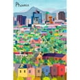 thumbnail image 3 of Daly, Carla 17x24 Black Modern Framed Museum Art Print Titled - View from Above Phoenix, 3 of 5