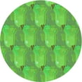 thumbnail image 1 of Ahgly Tapis Rond Lavable en Machine Intérieur Transitionnel Vert Lime Foncé, 4 Pieds Rond, 1 of 7