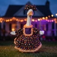 thumbnail image 4 of Disfraz de ganso para porche de Halloween para ganso de 58 cm (23 pulgadas) – Bonita decoración navideña con sombrero, tela de poliéster para exhibición en patio, jardín o césped., 4 of 7