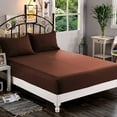 thumbnail image 1 of Mocassi 1500 Thread Count 1-Piece Fitted Sheet,Twin , Brown, 1 of 3