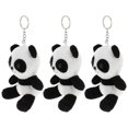 thumbnail image 1 of Unique Panda Shape Keychain 3Pcs Hanging Pendant For Cars Bags And Ceremonies In Classic, 1 of 3
