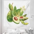 thumbnail image 1 of Avocado Tapestry, Watercolor Style Healthy Green Fruit, Fabric Wall Hanging Decor for Bedroom Living Room Dorm, 5 Sizes, White Fern Green, by Ambesonne, 1 of 1