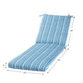 thumbnail image 5 of Greendale Home Fashions 73 x 23 in. Sapphire Stripe Outdoor Chaise Cushion, 5 of 8
