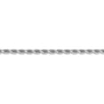 thumbnail image 3 of 14K White Gold chain Rope Diamond-cut 20 in 4 mm 4.00mm, 3 of 5