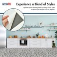 thumbnail image 5 of PowerSellerUSA Vinyl Self Adhesive Floor Tiles, 100 Pcs 12x12 inches with 1.2 mm Thickness Modern Mosaic Pattern Peel and Stick Floor Tile Stickers, Square Flooring Tiles for Kitchen, Speckled, 5 of 8