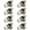 Chrome, variant on Versa Door Knob Black Passage Door Handle 8 Pack by Villar Home Designs