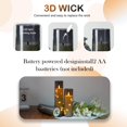 thumbnail image 2 of Velas LED sin llama kakoya con temporizador, 9 unidades, color gris, 2 of 6
