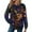 Navy, variant on Fgvctg Womens Mardi Gras Tops Dressy Casual Crewneck Long Sleeve Top Plus Size Carnival Party Pullover Shirt Trendy Mask Print Celebration Blouse Multicolor 2XL